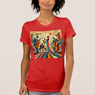 T-shirt Quatuor de l'ère du jazz du milieu du siècle