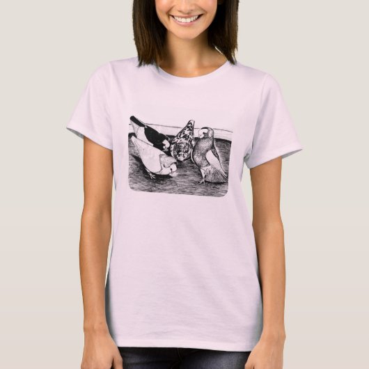 T-shirt Quatuor Komorner Tumbler Pigeon (Devant)