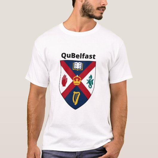 T-shirt qub queens university belfast (Devant)