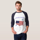 T-shirt Que Dieu bénisse les États-Unis (Devant entier)