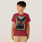 T-shirt Que diriez-vous de "Cool Cat Celebration Tee" ou " (Devant entier)