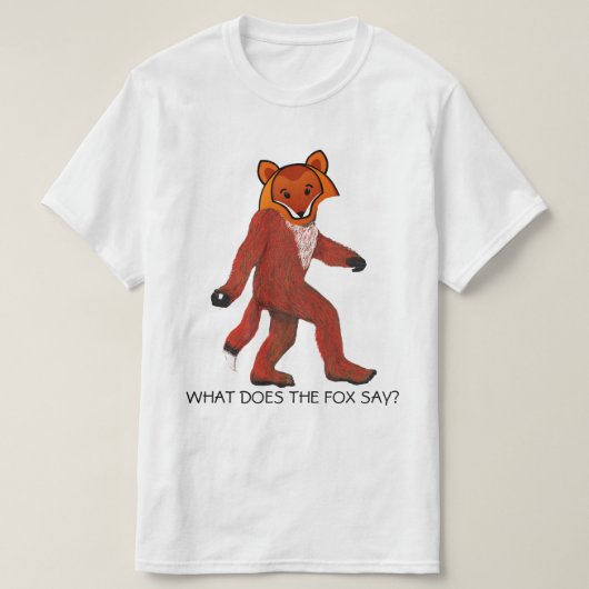 T-shirt Que dit le Fox (Design devant)