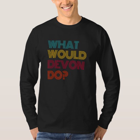 T-shirt Que ferait Devon, j'aime Devon (Devant)