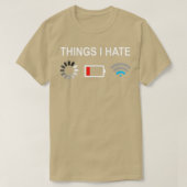 T-shirt Que je déteste Funny ProgrammerOrdinateur Nerd Str (Design devant)