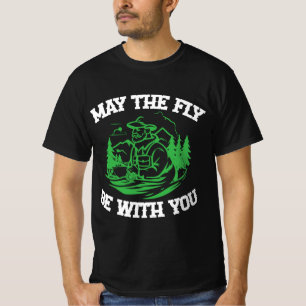 T-shirt "Que la mouche soit avec toi" pêche à la mouche SV
