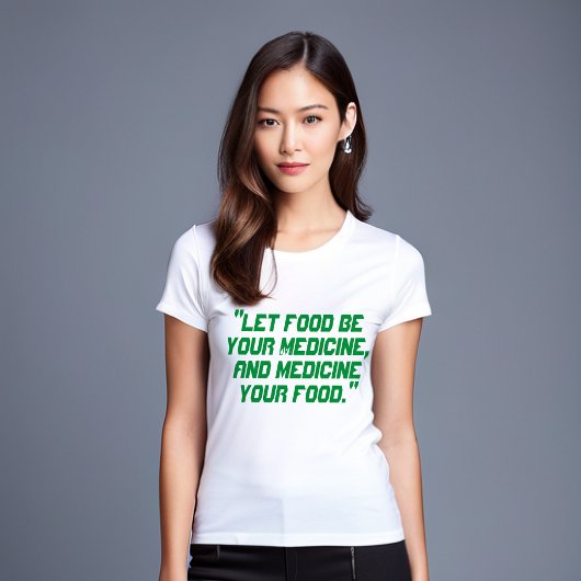 T-shirt Que la nourriture soit la médecine : déverrouiller