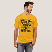 T-shirt Que le cours soit avec vous - La devise d’un golfe (Devant entier)