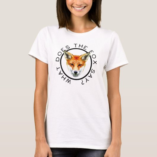 T-shirt Que le Fox indique-t-il ? Chemise (Devant)