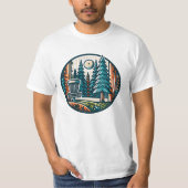 T-shirt Que le parcours soit avec vous Disk Golf (Devant)