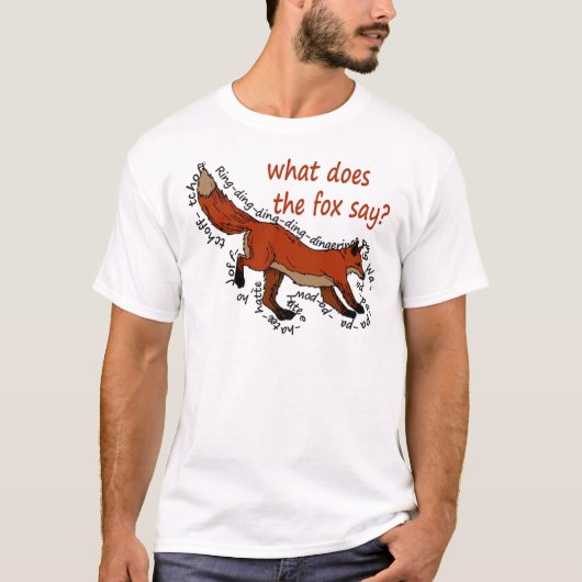 T-shirt Que le renard fait-il disent-ils ? (Devant)