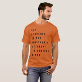 T-shirt Que les choses célestes interrompent constamment n (Devant entier)