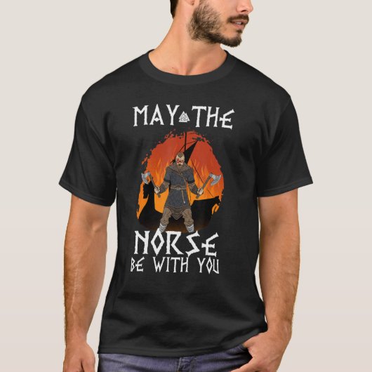 T-shirt Que Les Normands Soient Avec Vous I Valhalla Vikin (Devant)