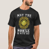T-shirt Que Les Normands Soient Avec Vous, Je Valhalla Vik (Devant)
