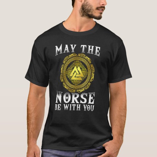 T-shirt Que Les Normands Soient Avec Vous, Je Valhalla Vik (Devant)