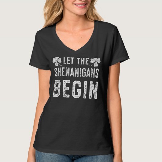 T-shirt Que les Shenanigans commencent la Saint Patrick (Devant)