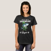 T-shirt Que les Shenanigans Commencent Saint Patrick Shark (Devant entier)