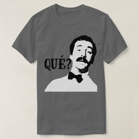 T-shirt Que Manuel Fawlty Towers Citation Graphique (Design devant)