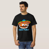 T-shirt QUE PASA ? Dessin Mustache Chat Señor Gato (Devant entier)