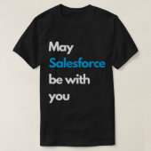 T-shirt Que SALESFORCE soit avec vous blanc (Design devant)