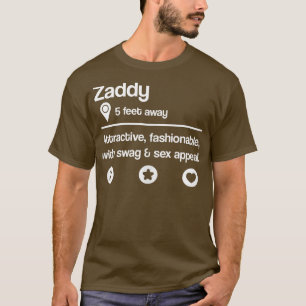T-shirt Que signifie Zaddy Définition Drôle Dating Profi