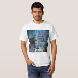 T-shirt Que voyez-vous ? Fauteuil roulant