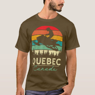 T-shirt Québec Canada Motoneige Conduite Cool Motoneige 