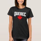 T-shirt Québec Feuille d'érable Canada Fierté canadienne d (Devant)