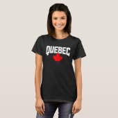 T-shirt Quebec Maple Leaf Canada Canadian Flag Pride Ragla (Devant entier)
