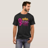 T-shirt Queen 9e anniversaire Fête de fille 9 ans Annivers (Devant entier)