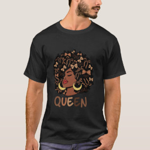 T-shirt Queen African American Coquette Bow Black History