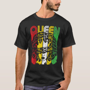 T-shirt Queen Black Girl Magic Melanin African Black Histo
