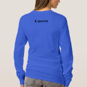T-shirt Queen Custom Text Crown Image Proep Royal Long Sle (Dos)