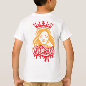 T-shirt Queen Design – Elegant Royal Crown Typography for  (Dos)