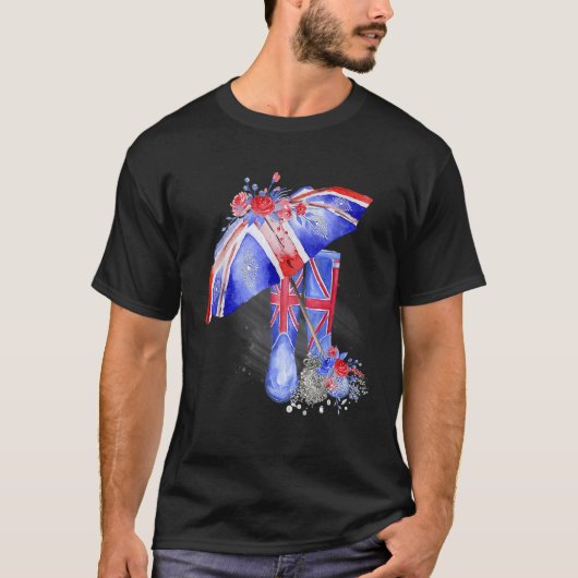 T-shirt Queen Elizabeths Platinum Jubilee Celebrate (Devant)