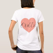 T-shirt Queen Matching Minimal Crown Design (Dos)
