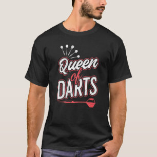 T-shirt Queen of Darts Accessoires de fléchettes Femmes en