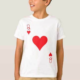 T-shirt Queen of Hearts Cartes Valentine Matching Couple H
