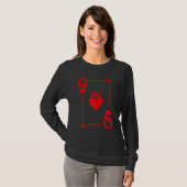 T-shirt Queen of Hearts Matching Couple Saint Valentine's  (Devant entier)