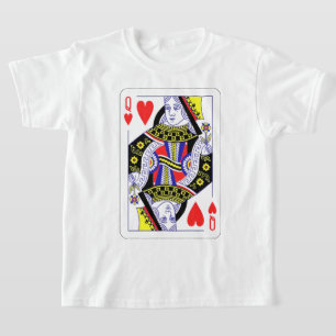 T-shirt Queen of Hearts Surdimensionné Graphisme, Jouer de