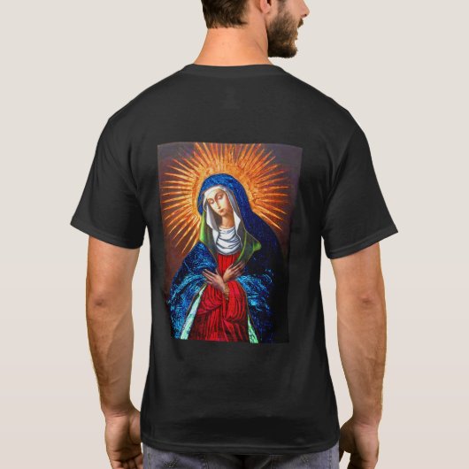 T-shirt Queen of Heaven Peinture originale restaurée Poste (Dos)