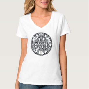 T-shirt "Queen Of Snakes" (monochroom)