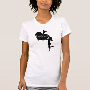 T-shirt Queen of Spades tenant un tonnerre d'As noir