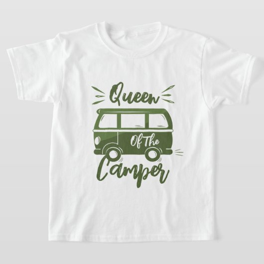 T-shirt Queen Of the Camper, cadeau pour Camper Queen (Poser)