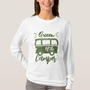 T-shirt Queen Of the Camper, cadeau pour Camper Queen