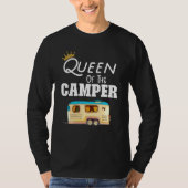 T-shirt Queen Of The Camper Rv Camping Happy Camper Campe (Devant)