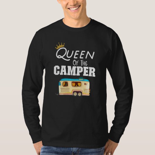 T-shirt Queen Of The Camper Rv Camping Happy Camper Campe (Devant)
