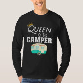 T-shirt Queen Of The Camper Rv Camping Happy Camper Camper (Devant)