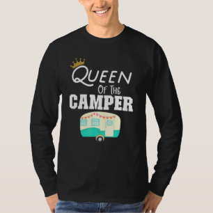 T-shirt Queen Of The Camper Rv Camping Happy Camper Camper