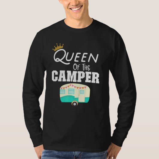 T-shirt Queen Of The Camper Rv Camping Happy Camper Camper (Devant)