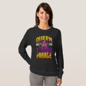 T-shirt Queen Of The Crazy Parade Beads Bling Joker Jester (Devant entier)